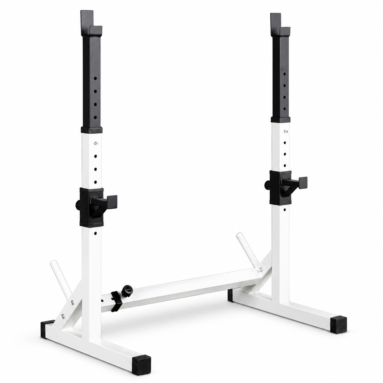 Rack ajustable para sentadillas y press de banca,